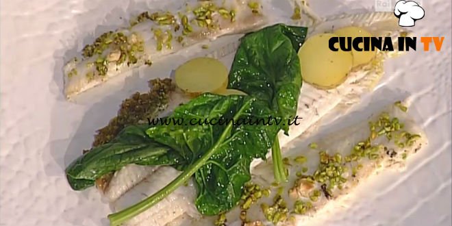 La Prova del Cuoco - Sogliola al burro di alghe spinaci e profumo di limoni ricetta Gianfranco Pascucci