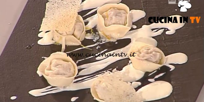 La Prova del Cuoco - Tortelli ripieni di salsiccia saltati al limone e pecorino ricetta Gilberto Rossi