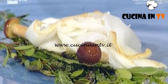 La Prova del Cuoco - Calamari arrosto con funghi pioppini ricetta Gianfranco Pascucci