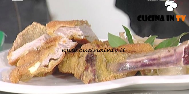 La Prova del Cuoco - Costoletta alla milanese con cavolo cappuccio all’aceto di mele ricetta Sergio Barzetti