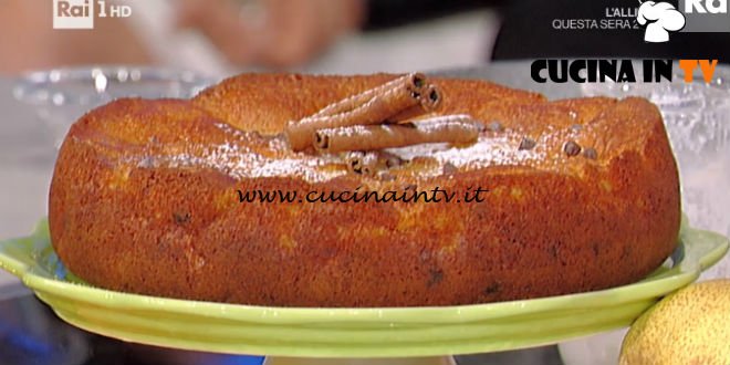La Prova del Cuoco - Torta dolce di pere e stracchino ricetta Natalia Cattelani
