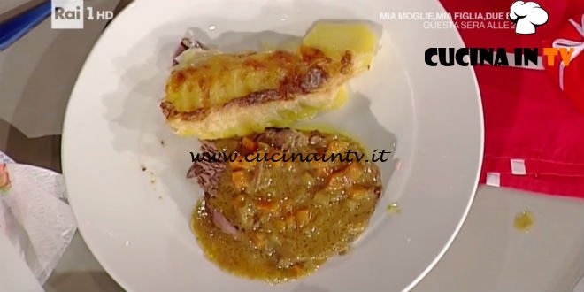 La Prova del Cuoco - Brasato di manzo al marsala con patate ricetta Sergio Barzetti
