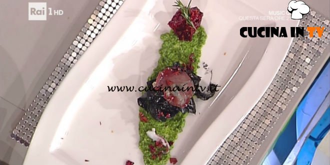 La Prova del Cuoco - ricetta Insalata di seppia sporca alla griglia con peperoncino e rape