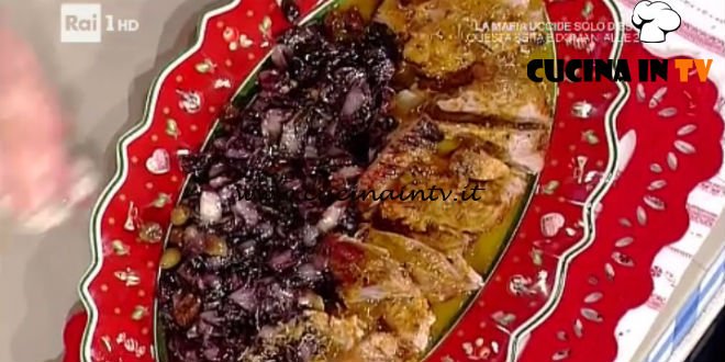 La Prova del Cuoco - Stinco di vitello al forno con radicchio ricetta Anna Moroni