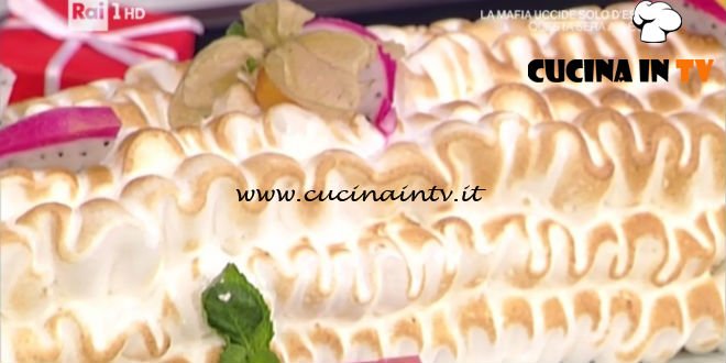 La Prova del Cuoco - Tronchetto al cioccolato bianco e frutta esotica ricetta Ambra Romani
