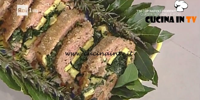 La Prova del Cuoco - Polpettone con gli spinaci ricetta Anna Serpe