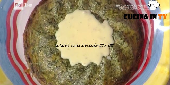 La Prova del Cuoco - Sformato di spinaci con fonduta ricetta Anna Moroni