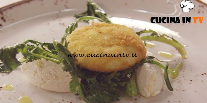 Cucine da incubo - Uovo pochè con ricotta e verdure ricetta Antonino Cannavacciuolo