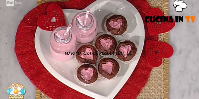 La Prova del Cuoco - ricetta Cupcake dal cuore rosa