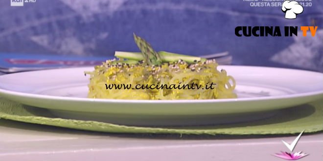 Detto Fatto - Asparagi con tagliatelle shirataki ricetta Paola Galloni
