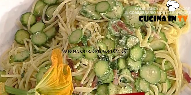 La Prova del Cuoco - Spaghetti alla carbonara vegetale ricetta Luisanna Messeri