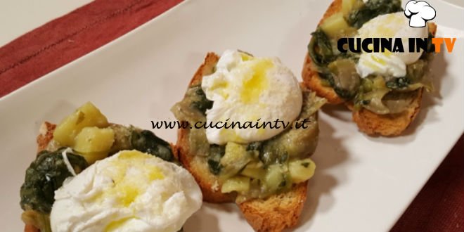 Cotto e mangiato - Crostini verdure e uova ricetta Tessa Gelisio
