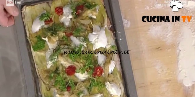 La Prova del Cuoco - Pizza con melanzane pomodorini secchi e bufala ricetta Gabriele Bonci