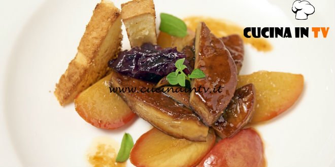 Masterchef Italia 6 - ricetta Foie gras con pesche caramellate e pan brioche di Giulia Brandi
