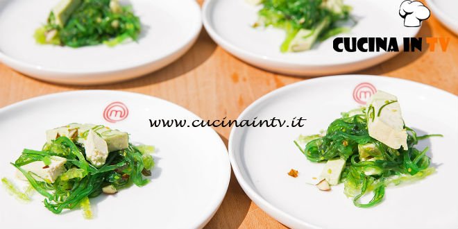 Masterchef Italia 6 - ricetta Insalata di alghe e tofu di Michele Pirozzi