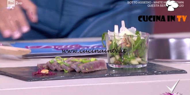 Detto Fatto - Tagliata di tonno e insalata del paradiso perduto ricetta Monica Micheli