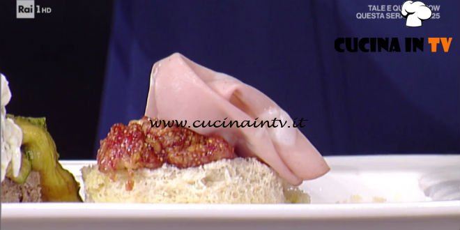 La Prova del Cuoco - Bruschetta di focaccia con fichi e mortadella ricetta Gian Piero Fava