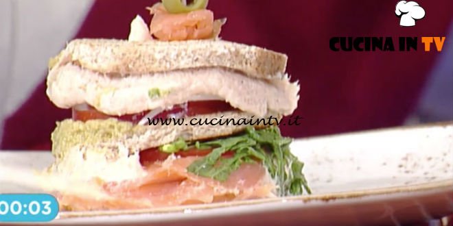 La Prova del Cuoco - Club sandwich al salmone ricetta Ambra Romani