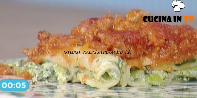 La Prova del Cuoco - Cannelloni al sugo con salsiccia e cima di rapa ricetta Ambra Romani