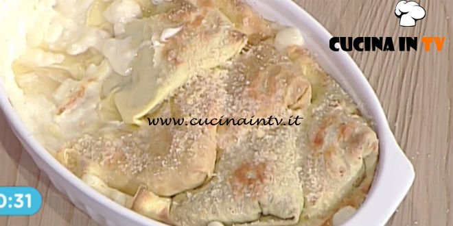 La Prova del Cuoco - Crespelle salate con carciofi e mortadella ricetta Francesca Marsetti
