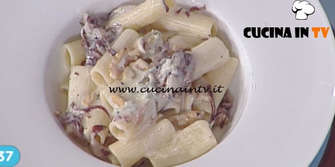 La Prova del Cuoco - Rigatoni con radicchio rosso anice stellato gorgonzola e noci ricetta Cesare Marretti