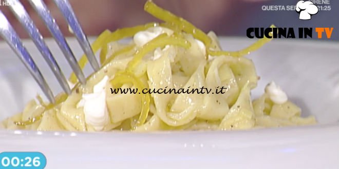 La Prova del Cuoco - Tagliolini al limone profumati ricetta Valerio Braschi