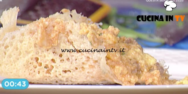La Prova del Cuoco - Uova strapazzate al pomodoro con salamina e formaggio Piave ricetta Francesca Marsetti