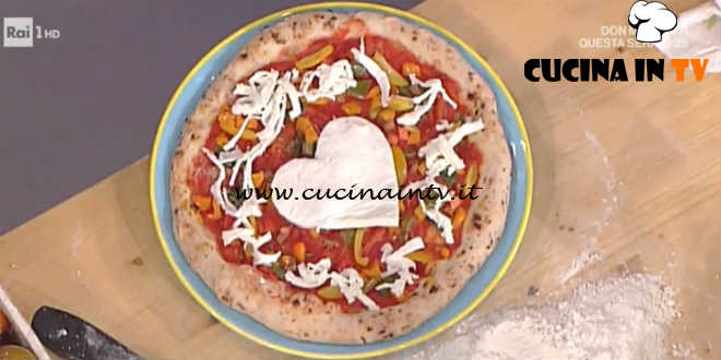 La Prova del Cuoco - Pizza fantasia di pomodorini con mozzarella e basilico ricetta Gino Sorbillo