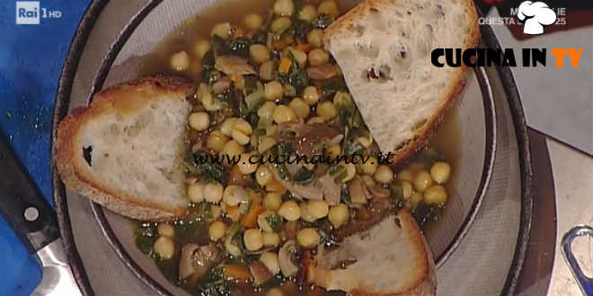 La Prova del Cuoco - Zuppa di ceci ed erbette ricetta Anna Moroni