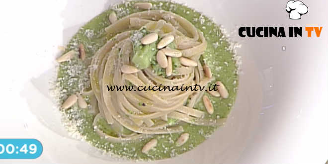 La Prova del Cuoco - Linguine con broccoli alici e pinoli ricetta Marco Bottega