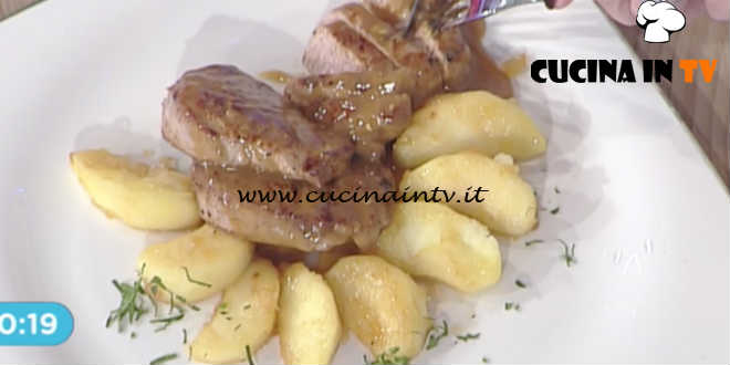 La Prova del Cuoco - Filetti di maialino alla senape con mele ricetta Cristian Bertol