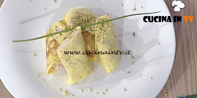 La Prova del Cuoco - Rotolo di frittata con crema di salmone spalmabile ricetta Ivano Ricchebono