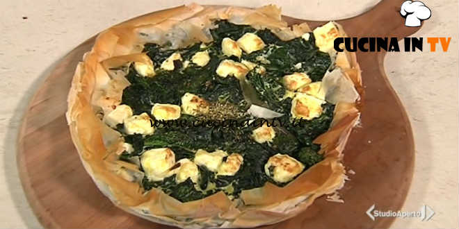 Cotto e mangiato - Torta salata semplice feta e spinaci ricetta Tessa Gelisio