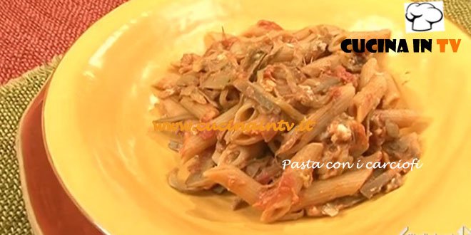 Pasta con i carciofi ricetta Tessa Gelisio da Cotto e Mangiato
