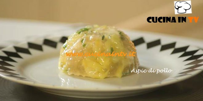 Aspic di pollo ricetta Csaba dalla Zorza su Real Time