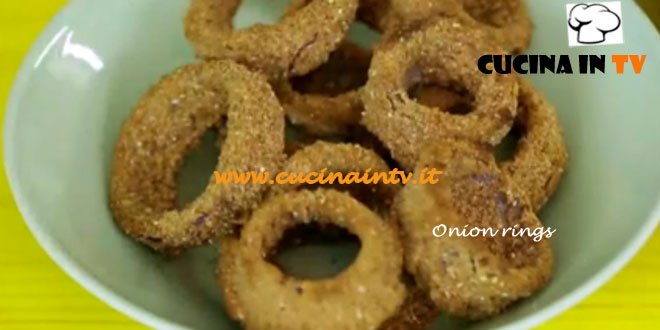 Onion rings ricetta Junk Good su Real Time