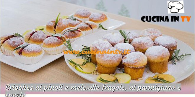 Bake Off Italia: ricetta Brioches ai pinoli mele fragole parmigiano e spezie di Mimma