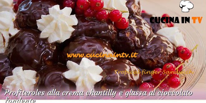 Bake Off Italia: ricetta Profiteroles alla crema chantilly e glassa al cioccolato fondente di Stefano