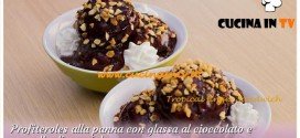 Bake Off Italia: ricetta Profiteroles alla panna con glassa al cioccolato e granella di nocciole di Maria Chiara
