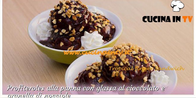 Bake Off Italia: ricetta Profiteroles alla panna con glassa al cioccolato e granella di nocciole di Maria Chiara