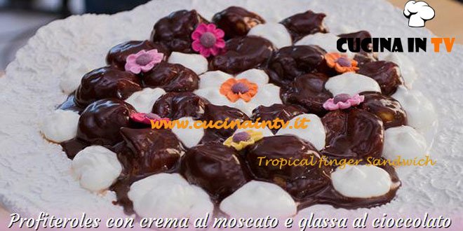 Bake Off Italia: ricetta Profiteroles con crema al moscato e glassa al cioccolato di Enrica