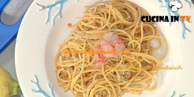 La Prova del Cuoco - Spaghetti con telline e gamberi ricetta Pascucci