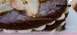 Bake Off Italia 2: ricetta Torta pere e cioccolato con mousse di ricotta e composta di pere di Roberta