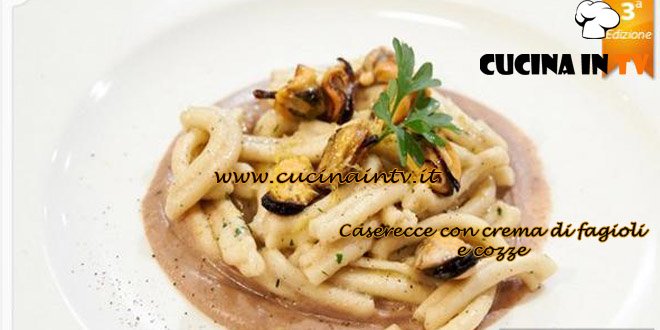 Masterchef 3 - Caserecce con crema di fagioli e cozze ricetta Michele