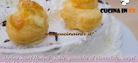 Bake Off Italia 2: ricetta Saint Honoré Sable al cioccolato e bignè alla crema di Stephanie