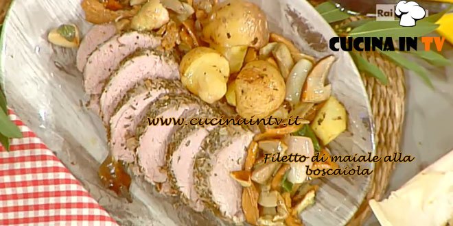 La Prova del Cuoco - Filetto di maiale alla boscaiola ricetta Barzetti