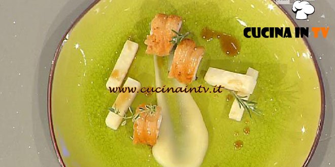 La Prova del Cuoco -  Porchetta di maialino con mele Renette e riduzione di Calvados