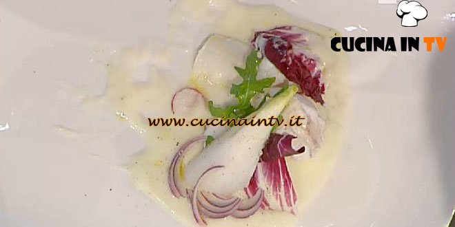 La Prova del Cuoco - Rana pescatrice allo yogurt con orto nostrano ricetta Riccobono