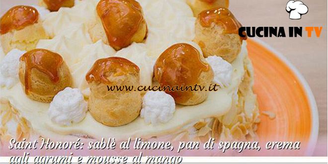 Bake Off Italia 2: ricetta Saint Honoré con crema agli agrumi e mousse al mango di Roberta