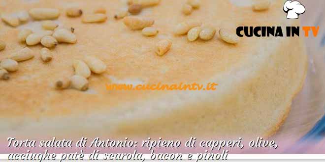 Bake Off Italia 2 - ricetta Torta salata capperi olive acciughe patè di scarola bacon e pinoli di Antonio